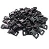 Paracord sluiting Zwart - 50 stuks - kunststof &ndash; click sluitingen voor armband