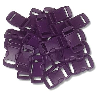 Fermoir Paracord - Violet fonc&eacute; - plastique - 25 pi&egrave;ces - pour bracelet