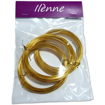 Aluminum wire - 1.5 mm - Gold - 15 meters (3x 5 meters)