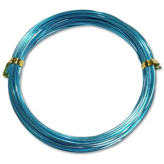 Aluminum wire - 1.5 mm - Light blue - 15 meters (3x 5 meters)