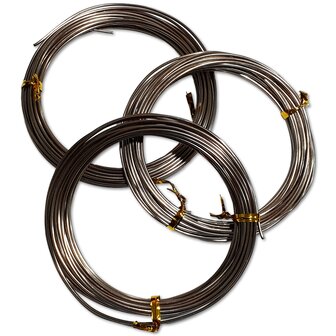 Aluminum wire - 1.5 mm - Brown - 15 meters (3x 5 meters)