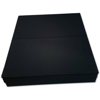 Brillendoos / Brillen opbergbox - 12 vakken - Zwart met witte binnenkant - brillen opbergen 
