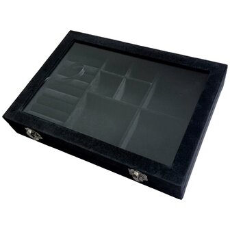 Sieradendoos  - 7 vakken en ringhouder
