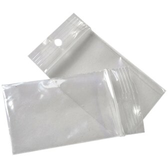 Gripzakjes 40x60 mm - 400 stuks - Hersluitbare Plastic Zakjes - Transparant - Diamond Painting Zakjes - Kleine Plastic Zakjes - Sieradenzakjes