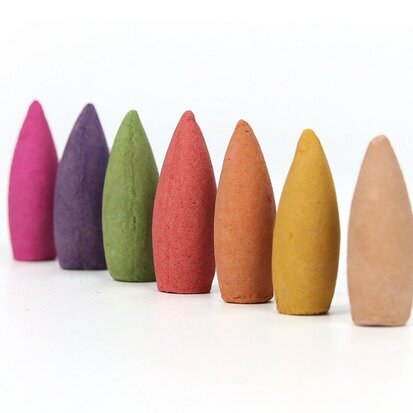 Incense cones for waterfall large - Lily - 15 minutes - backflow cones