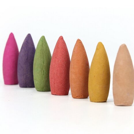 Incense cones for waterfall large - Qi nan wood scent - 15 minutes - backflow cones