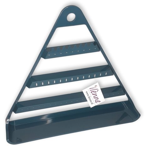 Ohrringgestell - Dreieck dunkelblau 29x5,3x25,5 cm - Kunststoff