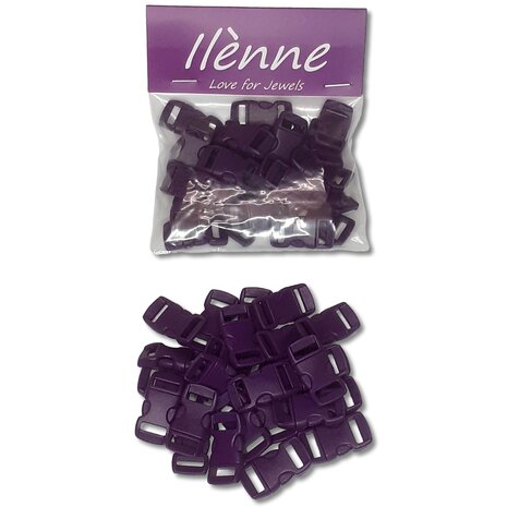 Paracord clasp - Dark purple - 25 pieces - for bracelet