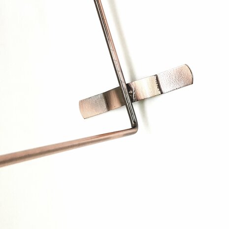 Porte-bijoux - métal - cuivre - 23x9x35 cm