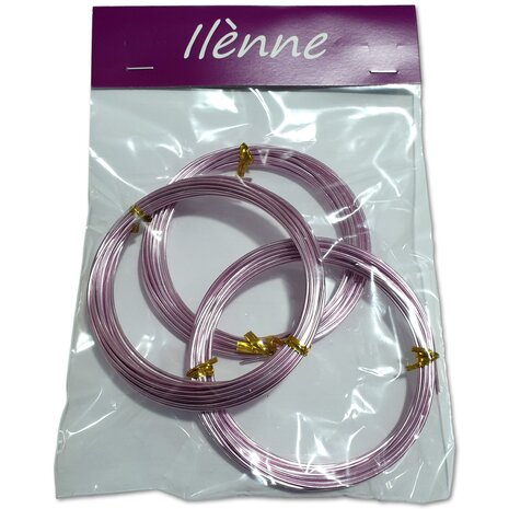 Aluminum wire - 1.5 mm - Purple - 15 meters (3x 5 meters)