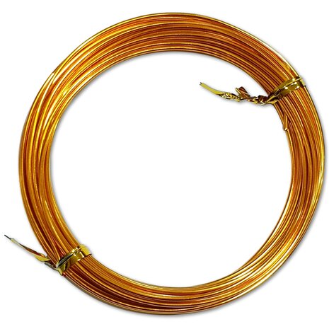 Aluminum wire - 1.5 mm - Orange - 15 meters (3x 5 meters)