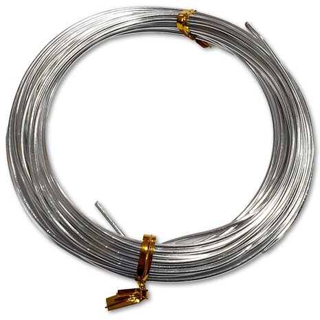 Aluminum wire - 1.5 mm - Silver - 15 meters (3x 5 meters)