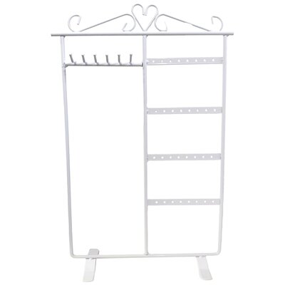 Sieradenrekje - metaal - wit - 23x9x35 cm