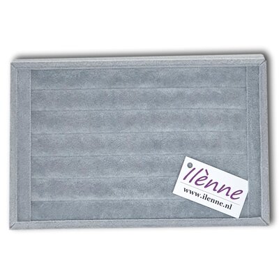 Ring box - 23x15x3 cm - Gray - without lid - store rings