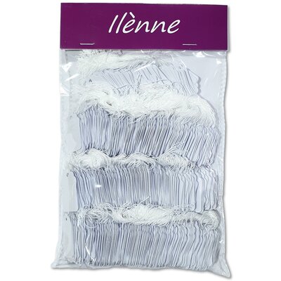 Witte Prijskaartjes met koord - 1000 stuks - 22x35 mm - Draadetiketten voor sieraden en kleine artikelen