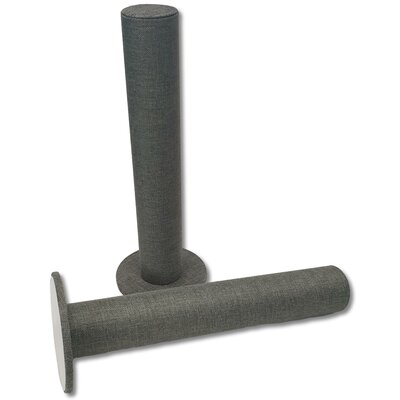 2 x Armbanden houder pilaar donker grijs