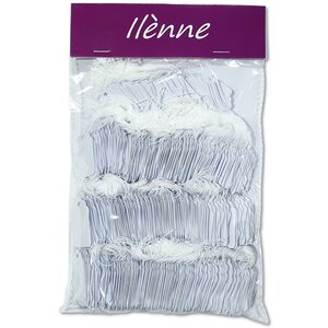 Kleine prijskaartjes met koord - 22x35 mm  -   ca. 1000 stuks - Wit -  prijslabels
